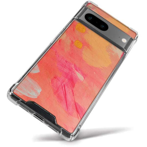 Colored Finger Paint Google Pixel 8a Clear Case